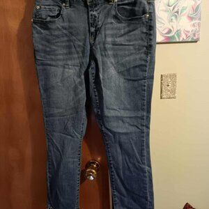 Gibson Latimer Crop Denim Jeans Size 6 Regular Frayed